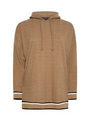 Yours Curve Natural Structured Hoodie - Image 5 of 5