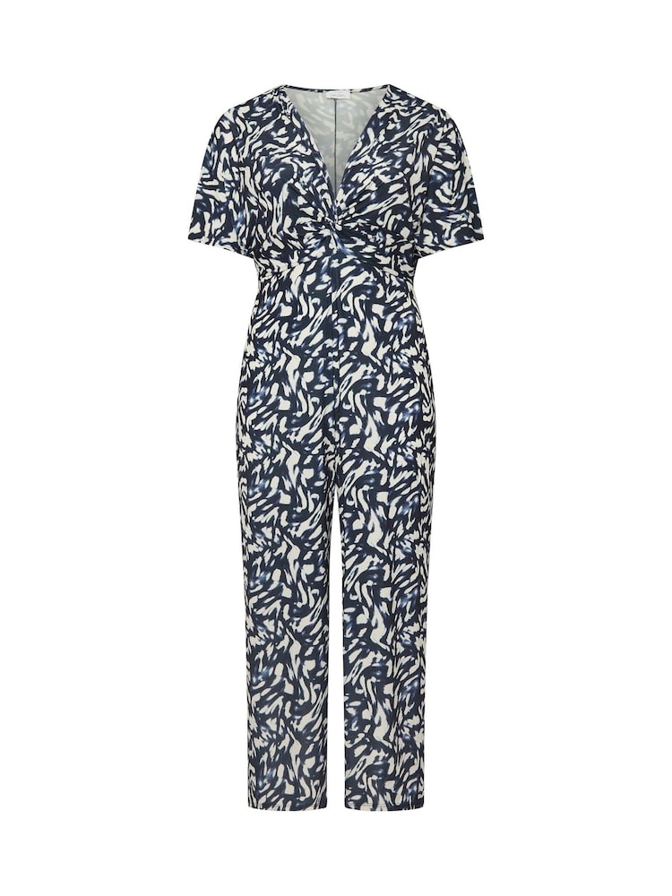 Yours Curve Abstract Print Knot Front Jumpsuit - Imagen 5 de 5