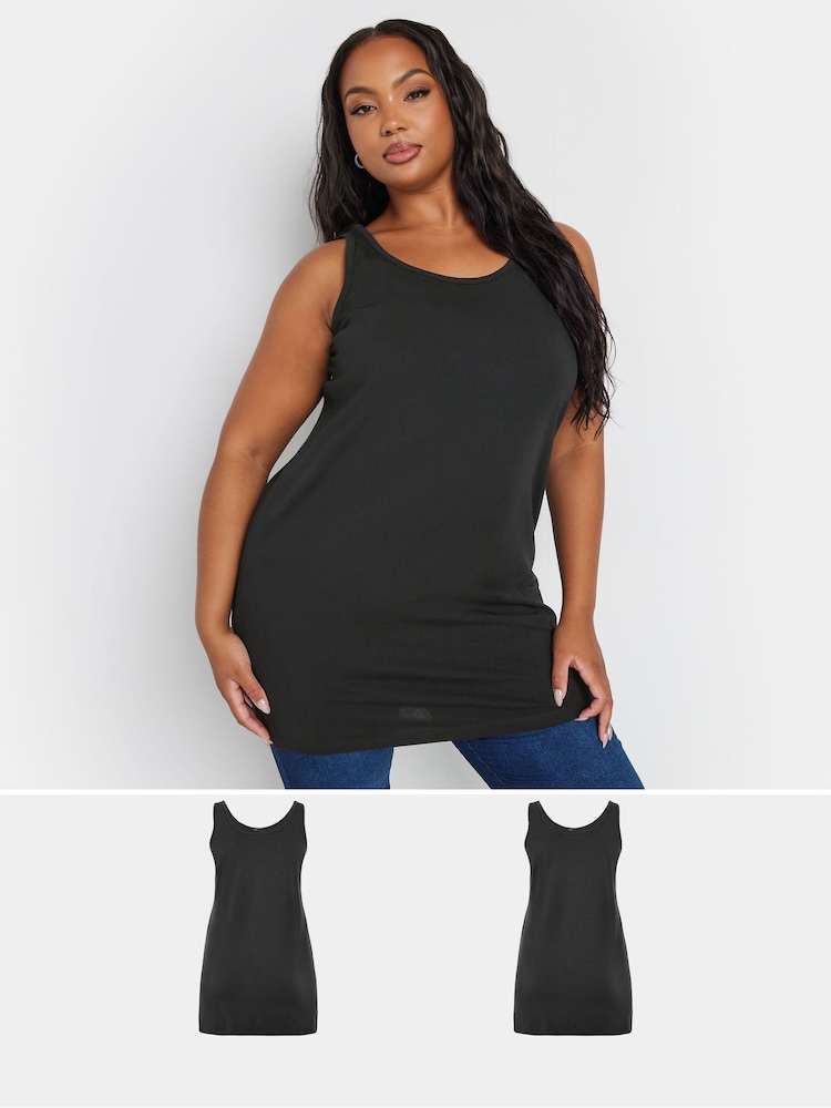Yours Curve Longline Vests 2 Pack - Imagen 1 de 7 Yours Curve Longline Vests 2 Pack - Imagen 1 de 7