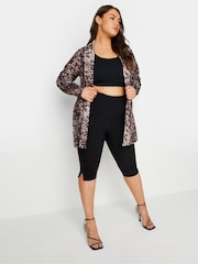 Yours Curve Black Capri Cropped Trousers - Image 2 of 4