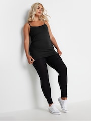 Yours Curve Black Cami Vests 3 Pack - Image 3 of 4