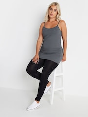 Yours Curve Black Cami Vests 3 Pack - Image 4 of 4