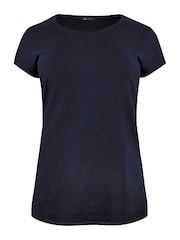 Yours Curve Black Core Basic T-Shirts 3 Pack - Image 7 of 7
