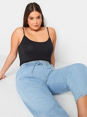 Yours Curve Black Cami Vests 2 Pack - Image 4 of 6