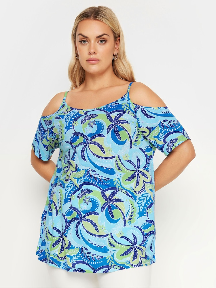Yours Curve Cold Shoulder Tops 2 Pack - Bild 2 von 7 Yours Curve Cold Shoulder Tops 2 Pack - Bild 2 von 7