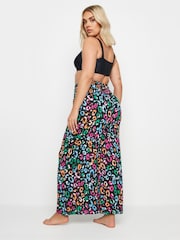 Yours Curve Black Tassel Beach Trousers - Image 3 of 5
