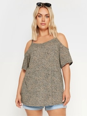 Yours Curve Cold Shoulder Tops 2 Pack - Bild 2 von 8