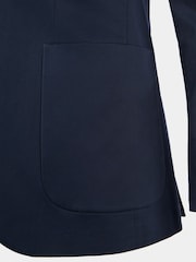 Peckham Rye Blue Single Breasted Cotton Stretch Regular Fit Jacket - Image 10 of 12
