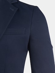 Peckham Rye Blue Single Breasted Cotton Stretch Regular Fit Jacket - Image 7 of 12