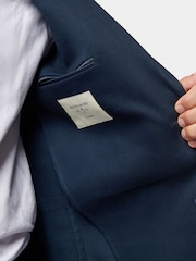 Peckham Rye Blue Single Breasted Cotton Stretch Regular Fit Jacket - Image 8 of 12