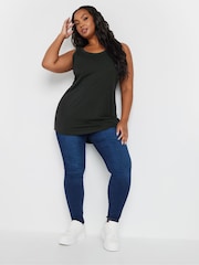 Yours Curve Black Core Basic Vests 3 Pack - Image 3 of 6