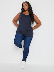 Yours Curve Black Core Basic Vests 3 Pack - Image 4 of 6