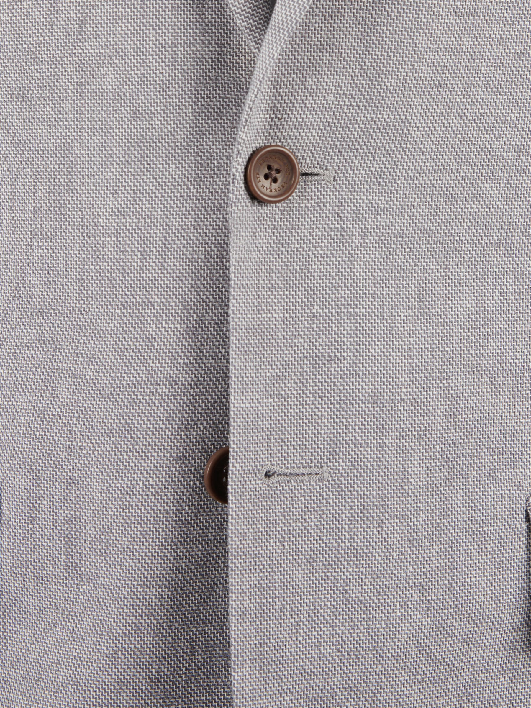 Buy Peckham Rye Grey Regular Fit Linen Blend Jacket from Next Romania