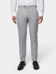 Серый - Peckham Rye Regular Fit Linen Blend Trousers - Изображение 1 из 10