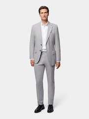 Серый - Peckham Rye Regular Fit Linen Blend Trousers - Изображение 2 из 10