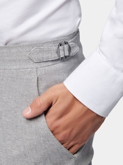 Серый - Peckham Rye Regular Fit Linen Blend Trousers - Изображение 3 из 10