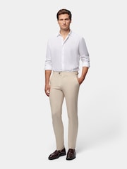 Crème - Peckham Rye Regular Fit Linen Blend Trousers - Image 2 of 5