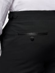 Peckham Rye Black Regular Fit Classic Tuxedo Trousers - Image 5 of 8