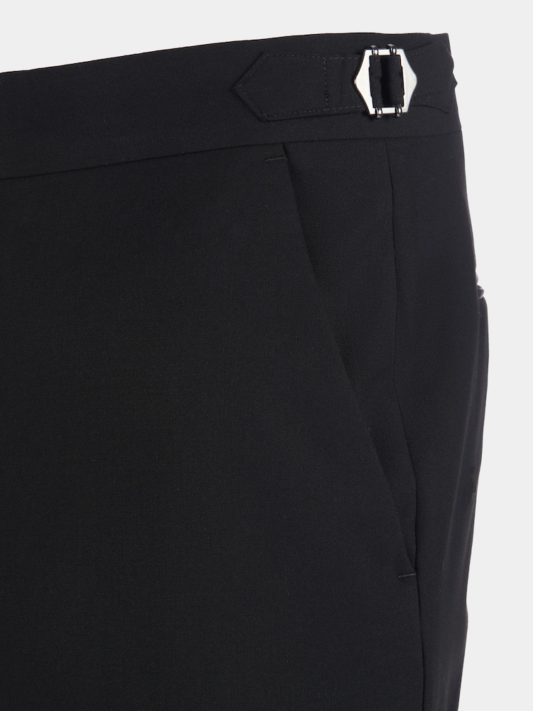 Peckham Rye Black Regular Fit Classic Tuxedo Trousers - Image 8 of 8