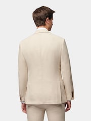 Crème - Peckham Rye - Regular fit linnenmix jack met standaard pasvorm - Image 4 of 8