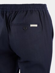 Peckham Rye Blue Drawstring Herringbone Trousers - Image 10 of 10