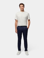 Peckham Rye Blue Drawstring Herringbone Trousers - Image 2 of 10