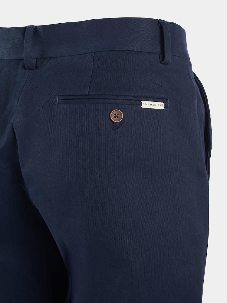 Peckham Rye Blue Straight Leg Chinos - Image 7 of 7