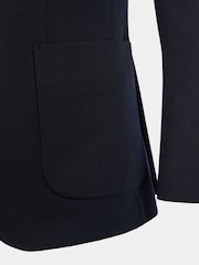 Peckham Rye Blue Waffle Knit Regular Fit Jacket - Image 11 of 12