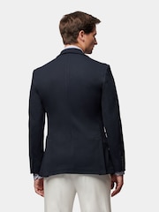 Peckham Rye Blue Waffle Knit Regular Fit Jacket - Image 3 of 12