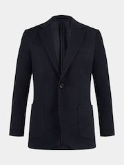 Peckham Rye Blue Waffle Knit Regular Fit Jacket - Image 5 of 12