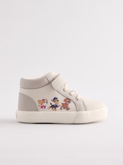 Grey Wide Fit (G) Paw Patrol Elastic Lace High Top Trainers - Image 2 of 5