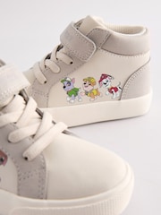 Grey Wide Fit (G) Paw Patrol Elastic Lace High Top Trainers - Image 4 of 5