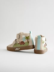 Neutral Dinosaur Wide Fit (G) Warm Lined Touch Fastening Boots - Image 3 of 6