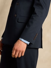 Joules Navy Double Breasted Suit Jacket - Image 7 of 13