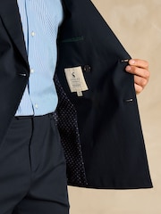 Joules Navy Double Breasted Suit Jacket - Image 8 of 13