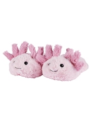 Warmies Axolotl Character Slippers - Image 2 of 5