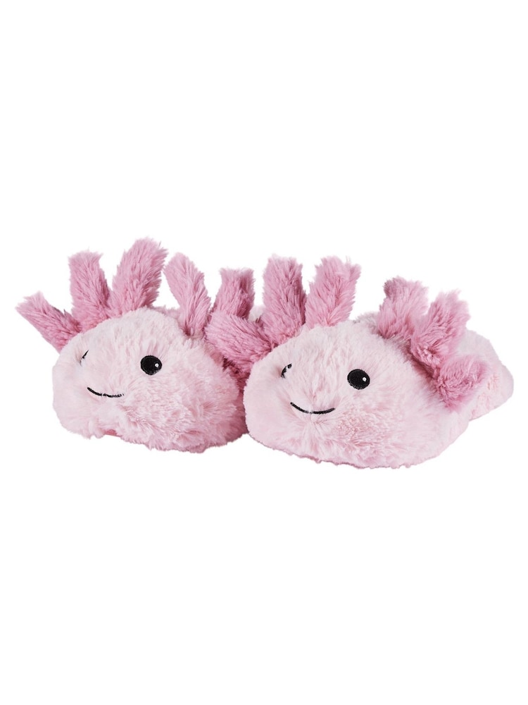 Warmies Axolotl Character Slippers - Image 2 of 5