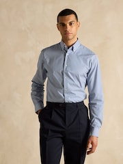 Joules Blue Bengal Long Sleeve 100% Cotton Shirt - Image 6 of 10
