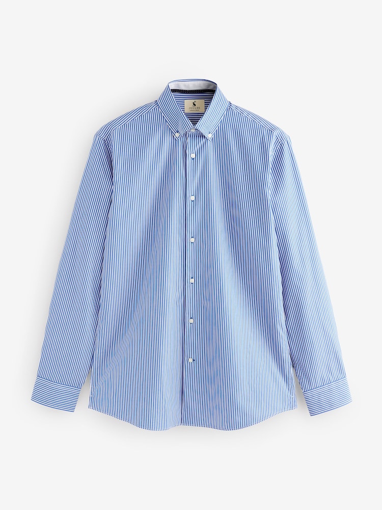 Joules Blue Bengal Long Sleeve 100% Cotton Shirt - Image 9 of 10