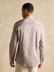 Joules Neutral Textured 100% Cotton Long Sleeve Shirt - Image 3 of 11