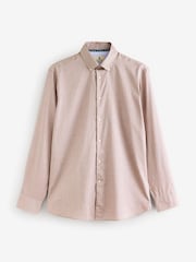 Joules Neutral Textured 100% Cotton Long Sleeve Shirt - Image 9 of 11