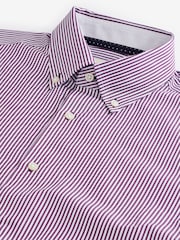 Joules Burgundy Red Bengal Long Sleeve 100% Cotton Shirt - Image 1 of 10