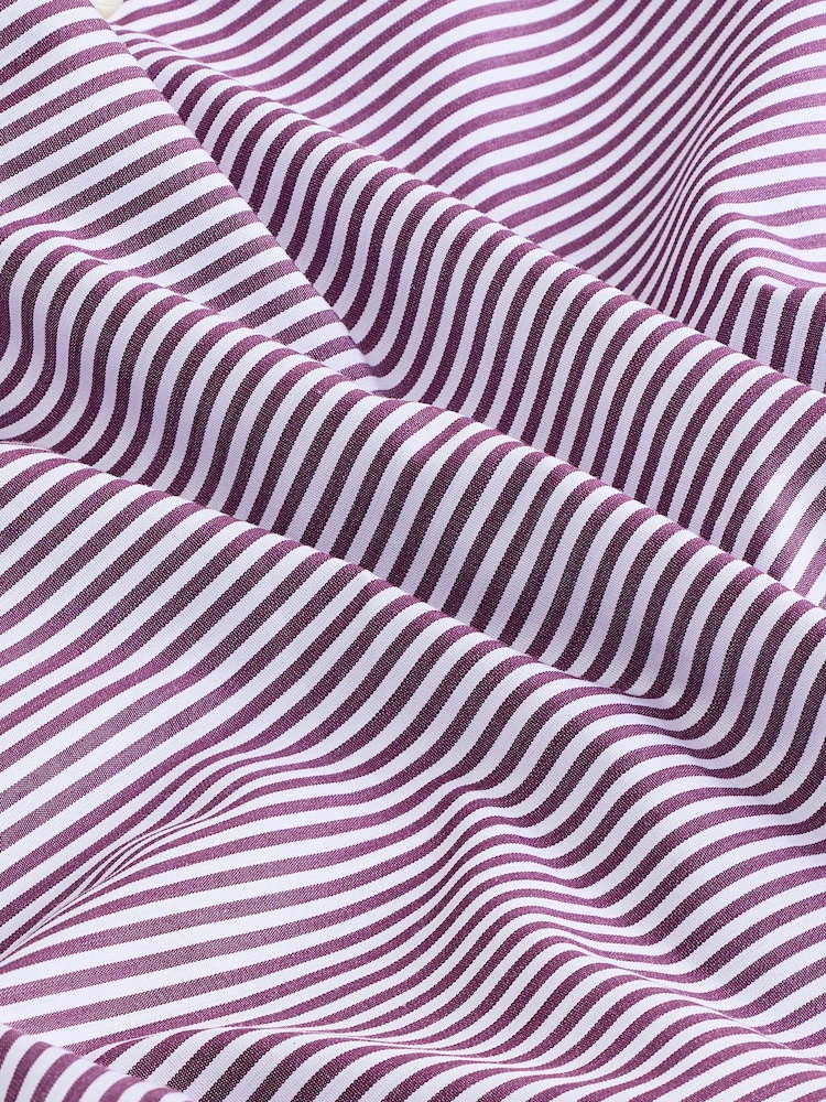 Joules Burgundy Red Bengal Long Sleeve 100% Cotton Shirt - Image 10 of 10