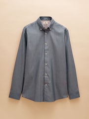 Joules Blue 100% Cotton Oxford Shirt - Image 10 of 10