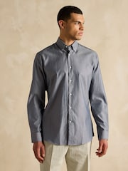 Joules Blue 100% Cotton Oxford Shirt - Image 2 of 10