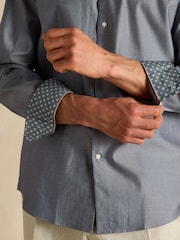 Joules Blue 100% Cotton Oxford Shirt - Image 8 of 10