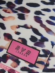 River Island Brown Brown Girls Active Funnel Zip Up 100% Cotton T-Shirt - Image 3 of 3