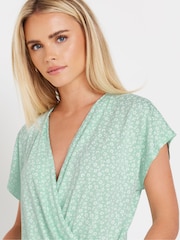 M&Co Petite Ditsy Wrap Top - Image 2 of 5