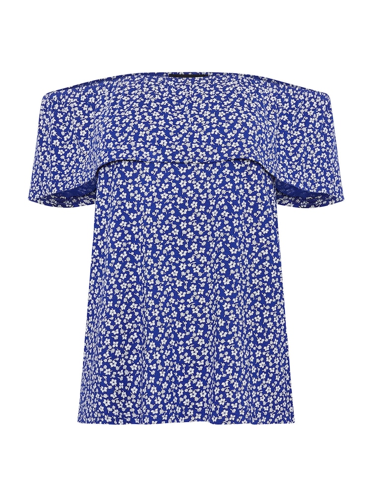 Blusa con escote bardot y estampado de florecitas Petite de M&Co - Imagen 5 de 5 Blusa con escote bardot y estampado de florecitas Petite de M&Co - Imagen 5 de 5