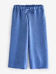 M&Co Blue Petite Linen Look Culottes - Image 5 of 5